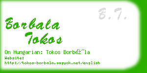 borbala tokos business card